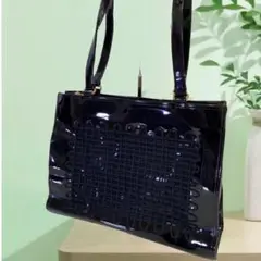 hiroko koshino ヒロコ コシノ エナメル トートバッグ