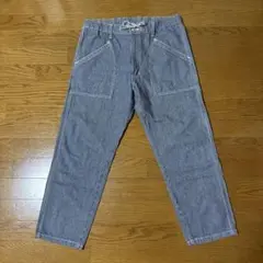 Lee ストライプ クロップドワークパンツ