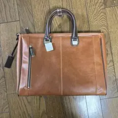 レザー ビジネスバッグ ブラウン