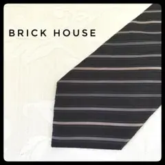 【BRICK HOUSE】 ストライプ ネクタイ シルク100%