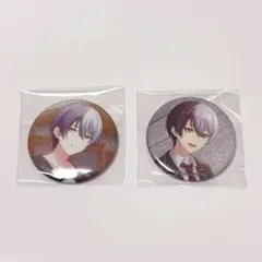 青柳冬弥 プロジェクトセカイ グリッター缶バッジ 2個セット まとめ売り