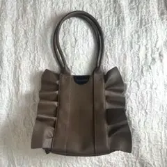 【美品】シアタープロダクツ フリルレザーバッグ