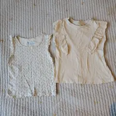 babyGAP　西松屋　ノースリーブ　フリル　トップス　2枚　セット　95