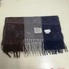 新品未使用 Loewe ロエベ ラージチェックスカーフ マフラーf