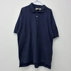 L.L.Bean ネイビー ポロシャツ Lサイズ　△16