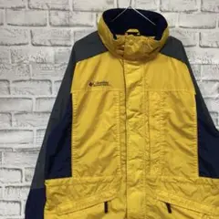 コロンビア　マウンテンパーカーイエロー3XL ロゴ刺繍アウトドア901