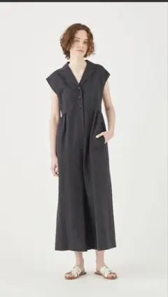 Ballsey ブラック ノースリーブ オールインワン