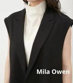 美品　Mila Owen　ミラオーウェン　フラップポケット付テーラードベスト