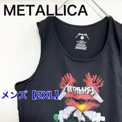 YAZ48【US輸入】METALLICA(メタリカ)　ノースリーブ【2XL】黒色