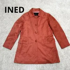 INED イネド　春服　アウター　コート　ピンク　オレンジ　9号