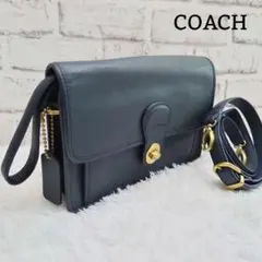 希少 オールドコーチ セカンドバッグ 2way ショルダーバッグ 革 ビンテージ