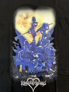 キングダムハーツ　KINGDOM HEARTS　キャラクターTシャツ　黒