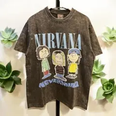Mサイズ ニルヴァーナ NIRVANA バンド ヴィンテージ加工 Tシャツ