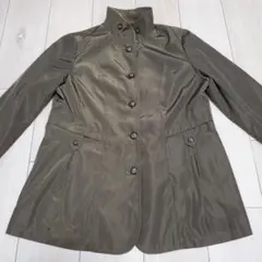 noa-ge オリーブグリーン スタンドカラージャケット