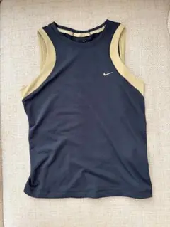 Nike ノースリーブシャツ S 黒/ベージュ