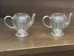 ガラス　ティーポット　蓋なし　2個