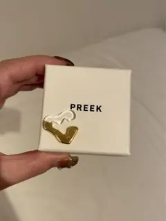 Bob⭐︎PREEK ハート型リング 箱付き PREEK＞HEART STONE RING GD/リング