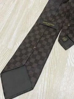 値下げ☆ルイヴィトン ダミエブラウン ネクタイ