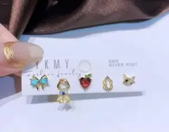 【Disney／プリンセス】白雪姫 ピアスセット