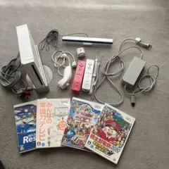 Wii一式、リモコン、ゲームソフト4本セット