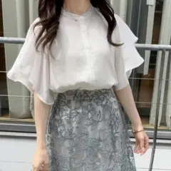 GRL フリルスリーブブラウス