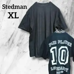 【Stedman】ステッドマン　ジュニアXL 　半袖　Tシャツ　黒　プリント