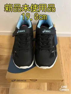 asics キッズスニーカー 19.0cm 黒/ピンク