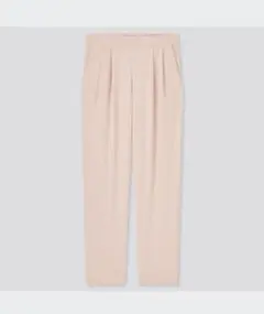 【新品】クレープジャージーテーパードパンツ UNIQLO