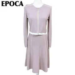 【美品】EPOCA ワンピースセットアップ カーデ40 ワンピース38 ピンク