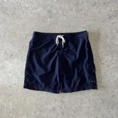 00s J.CREW スイムショーツ ナイロンショーツ ネイビー ヤシの木タグ