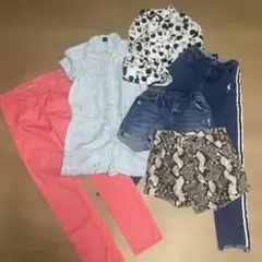 キッズ服　6点セット（パンツ・シャツ・ショートパンツ）　160cm
