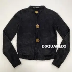 DSQUARED2 モヘア カーディガン M ブラック レディース