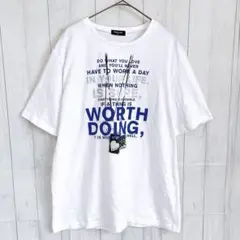 コムサイズム 半袖プリントＴシャツ 大きいサイズ XL メンズ クルーネック