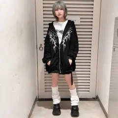 【金曜限定価】VOLCAN& APHRODITE ブラック パーカー M 裏起毛