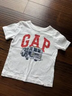 【美品】GAP 消防車プリント Tシャツ　90cm