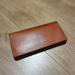 b3Labo　栃木レザー 革財布　長財布　キャメル　ビースリーラボ