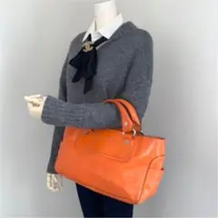 セリーヌ ブギーバッグ ハンドバッグ オレンジ