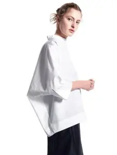 UNIQLO +J スーピマコットンドルマンスリーブシャツ（7分袖) ホワイト