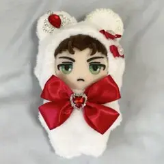 ぬい服 着ぐるみ きぐるみ 10〜12cm くま耳 赤 レッド
