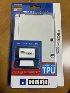 ホリ　New3DSLL用　TPUやわカタカバー クリアブラック