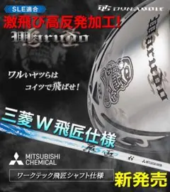 新登場! ドクロが輝く激飛び適合! ダイナゴルフ 悪童 ワルド三菱W飛匠仕様