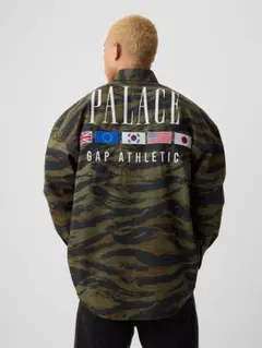PALACE x Gap Oxford Drop Shoulder "Camo"