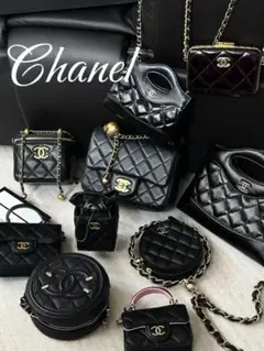 Chanel ブラック キルティング ショルダーバッグ