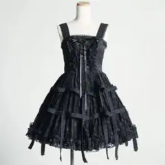 アルゴンキン　美品　鳥籠スカート レース　鳥かご　ゴスロリ　エイチナオト　A6 h.naoto - h.naoto FRILL 名作 鳥籠 ジャンパースカート