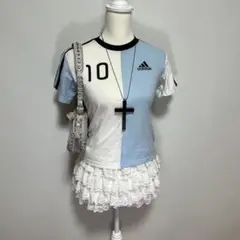 y2k 00s ピチT Tシャツ adidas 海外 グランジ マクブリング