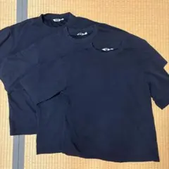 【3点セット】ユニクロ エアリズムコットンオーバーサイズTシャツ ネイビー