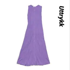 美品✨　Uttrykk ユートリーク　バックオープン　ノースリーブワンピース