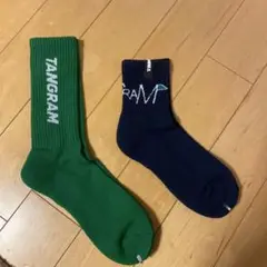 【新品2足セット】TANGRAM ロゴソックス