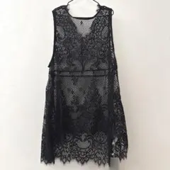 SILVERMINT SUGAR シルバーミントシュガー レースノースリーブ M