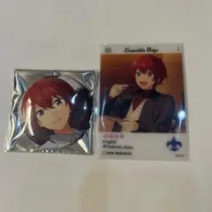 あんさんぶるスターズ 朱桜司 2020 テーマスカウト缶バッジ クリアカード